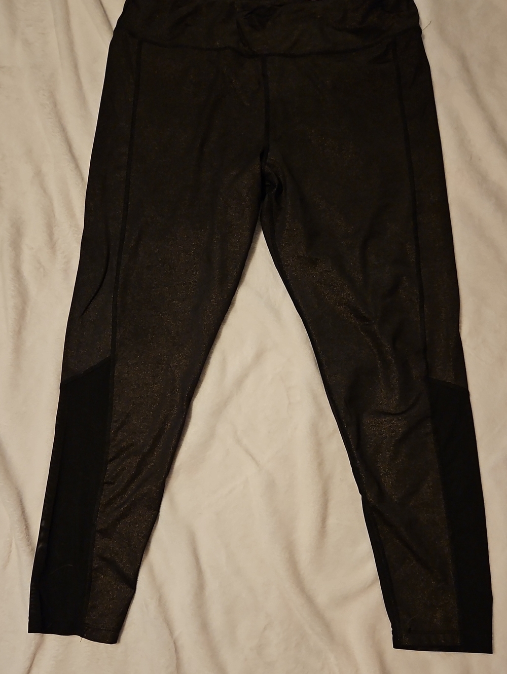 Xersion Black High-Waist Shimmer Leggings